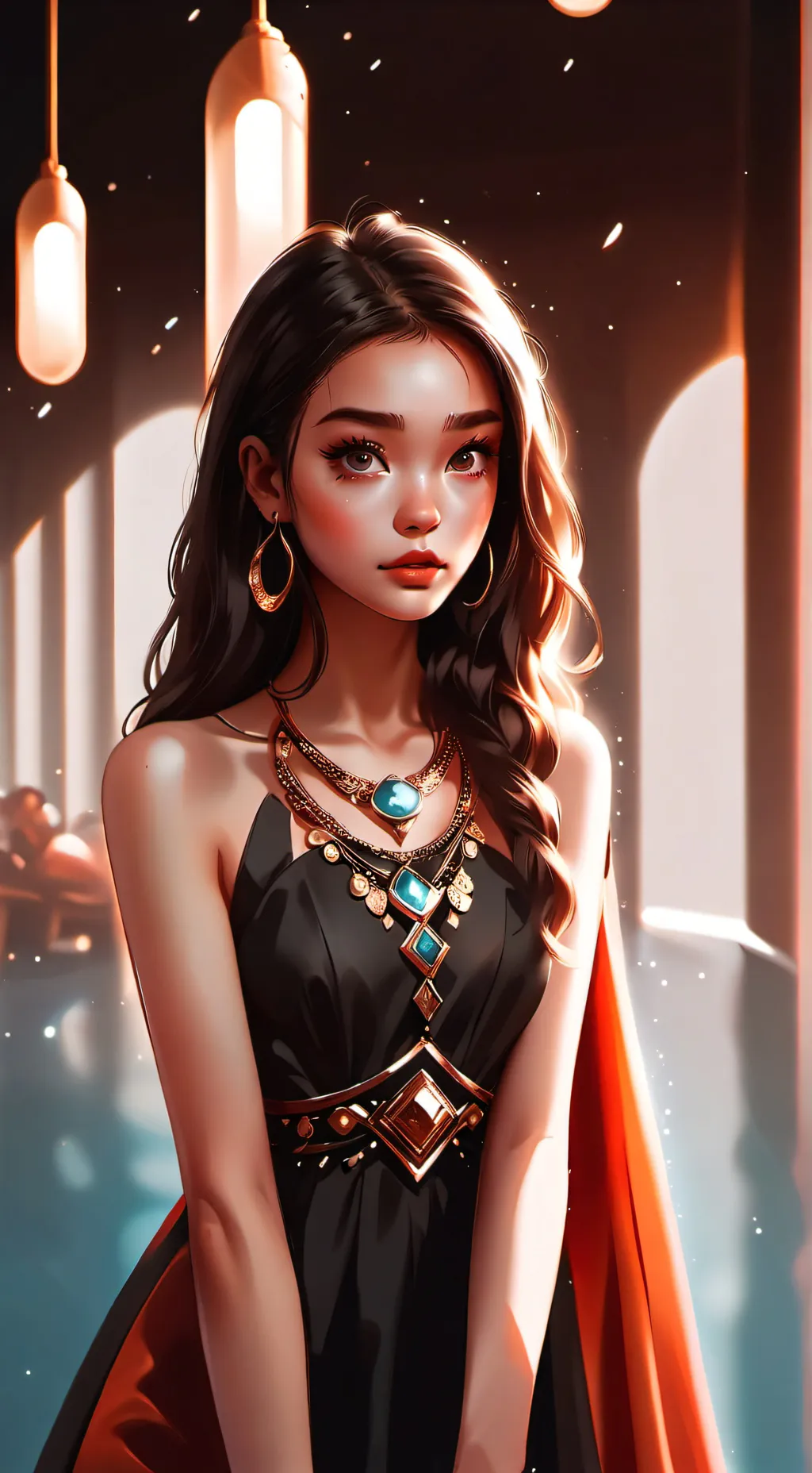 ai character: Zoey~ background
