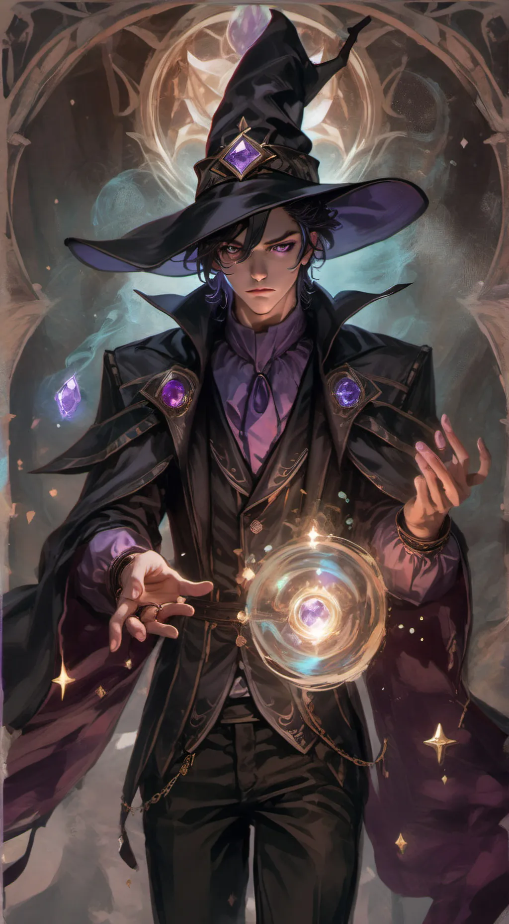 ai character: victor  background