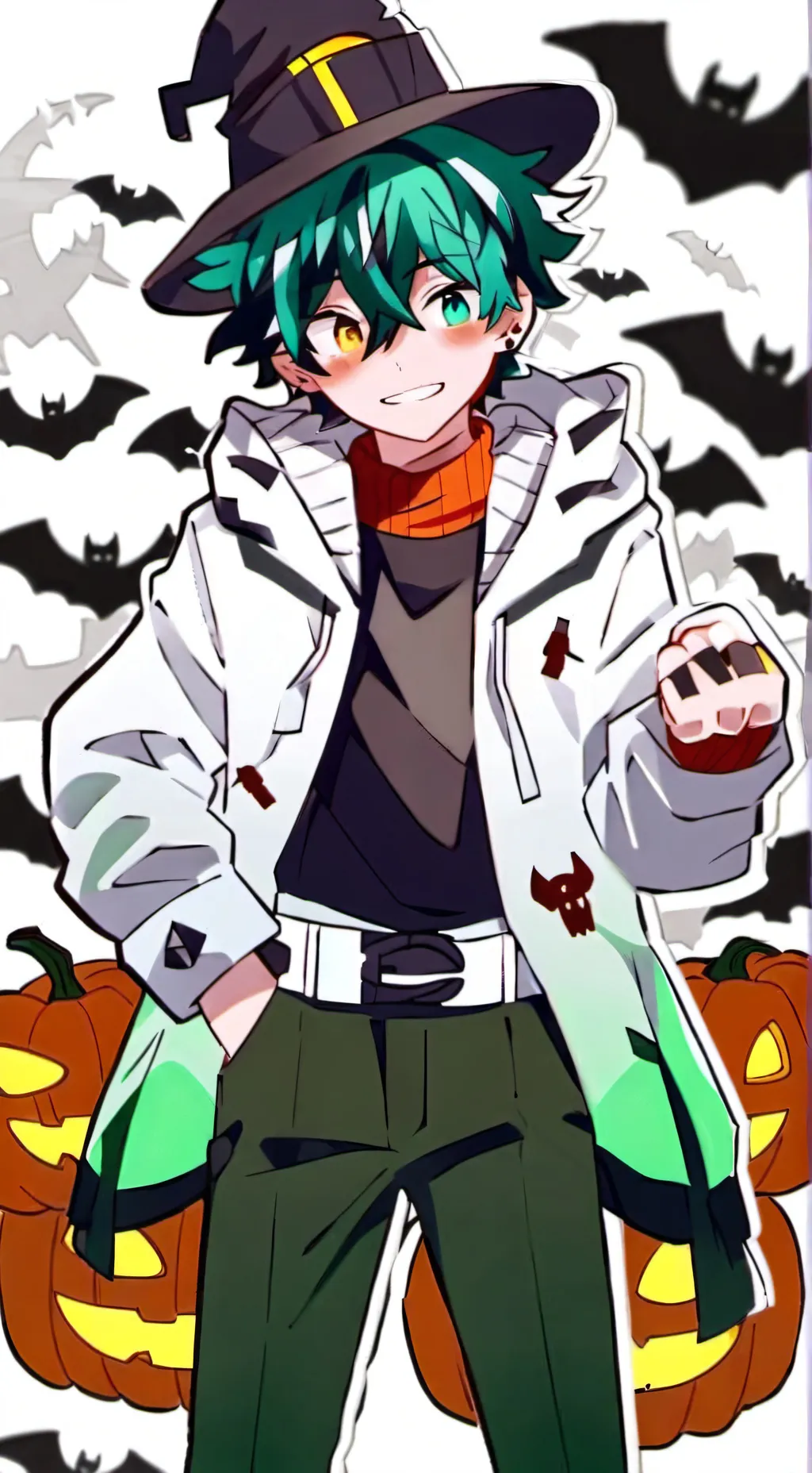 ai character: MHA Halloween !  background