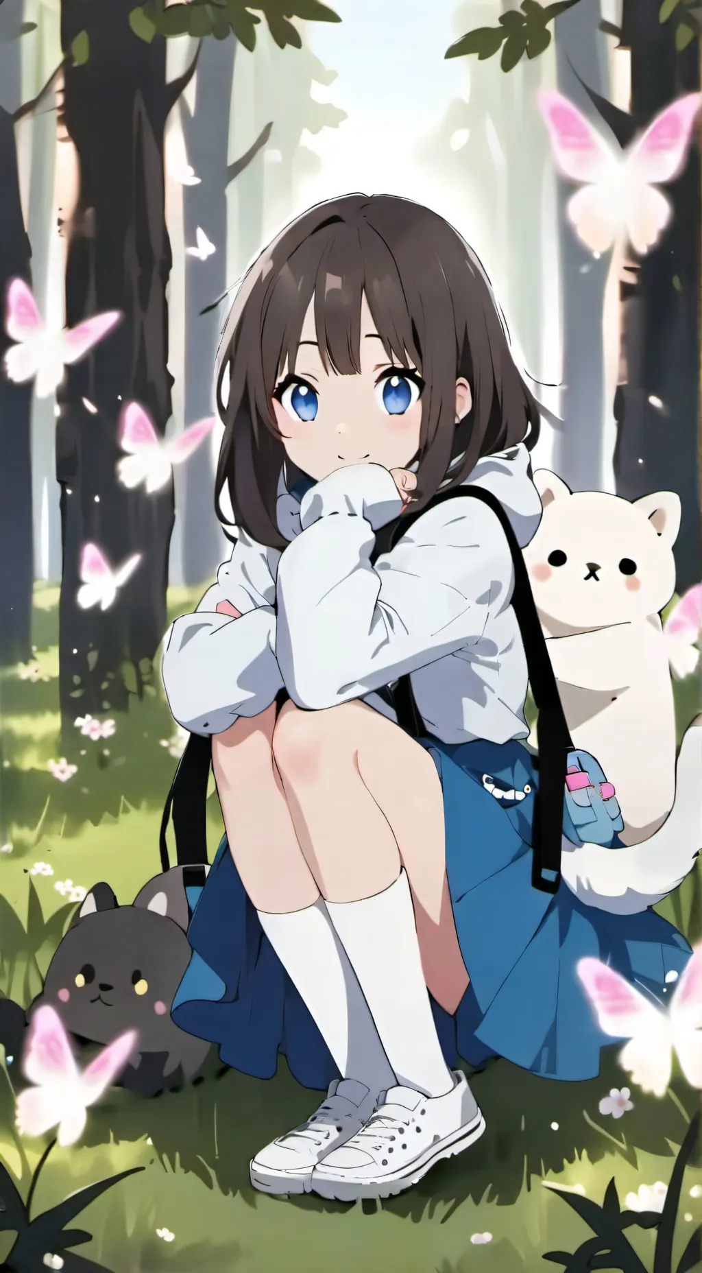 ai character: Mocha background