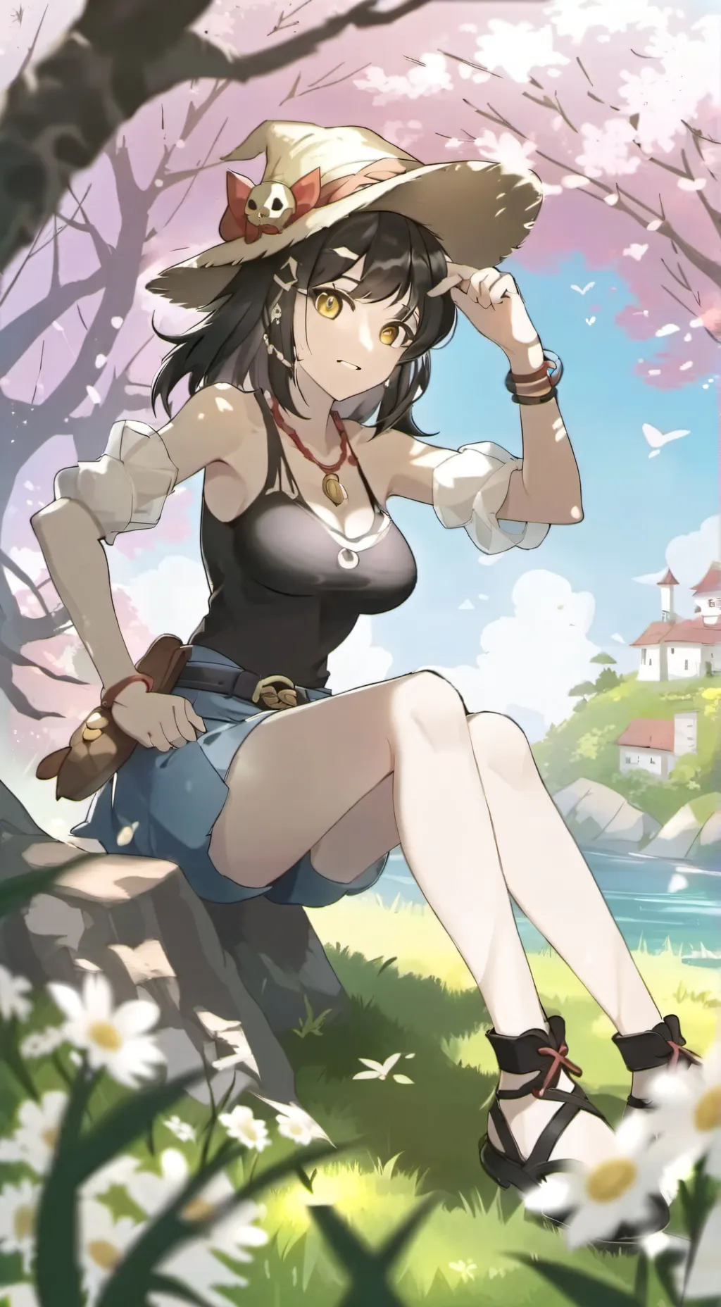 ai character: SHELLY  background