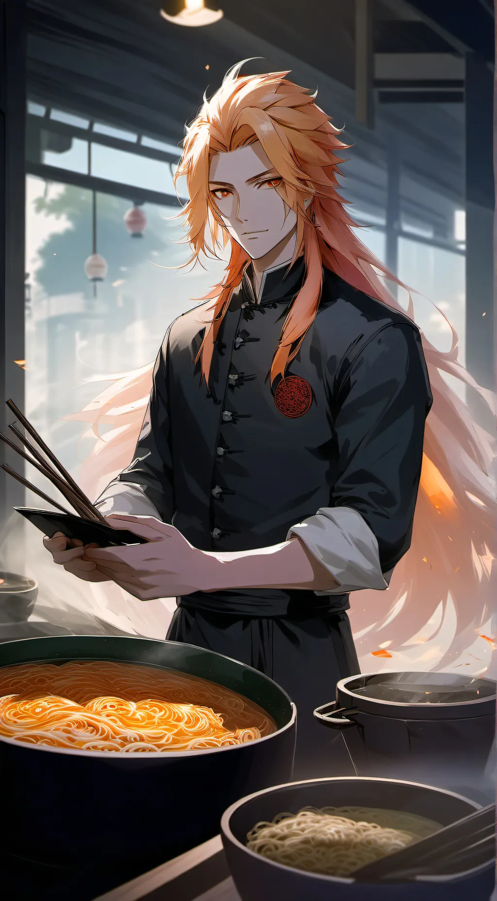 ai character: Kyojuro Rengoku background