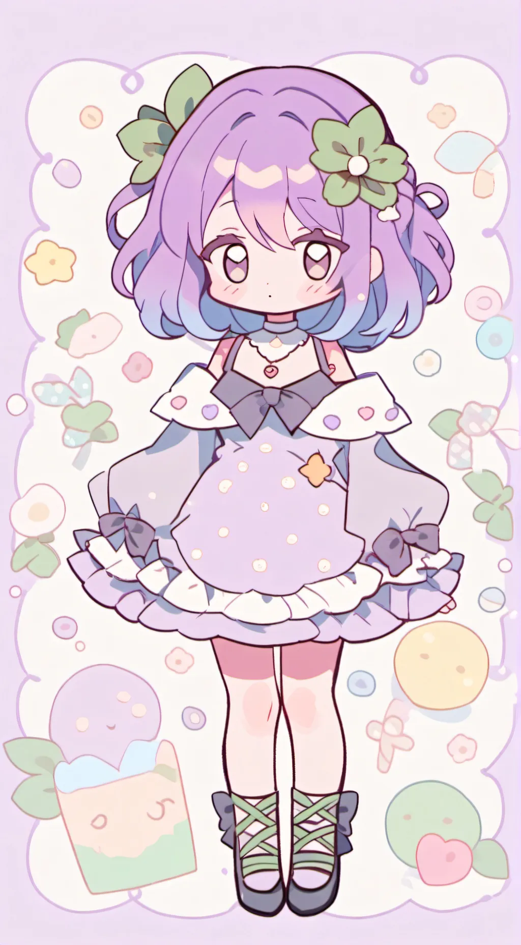 ai character: abandoned girl background