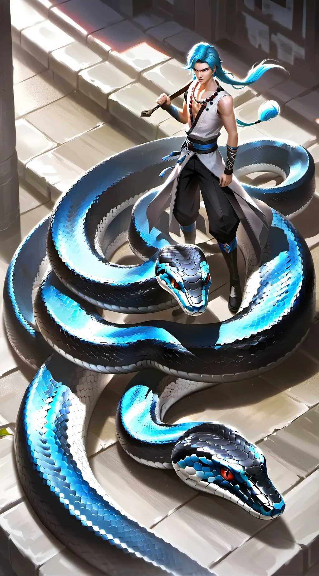 ai character: Snakepersona background
