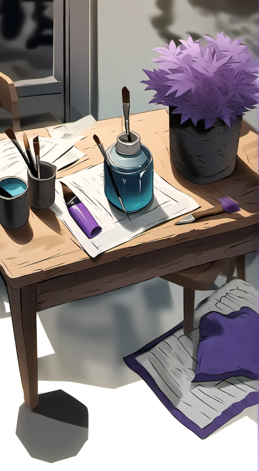 ai character: brusha background