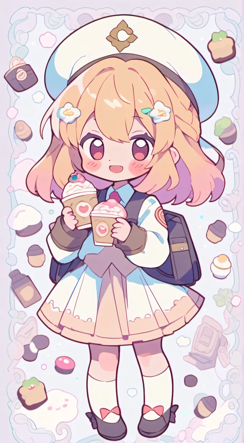 ai character: 🥐cafe dalaisah 🥐 background