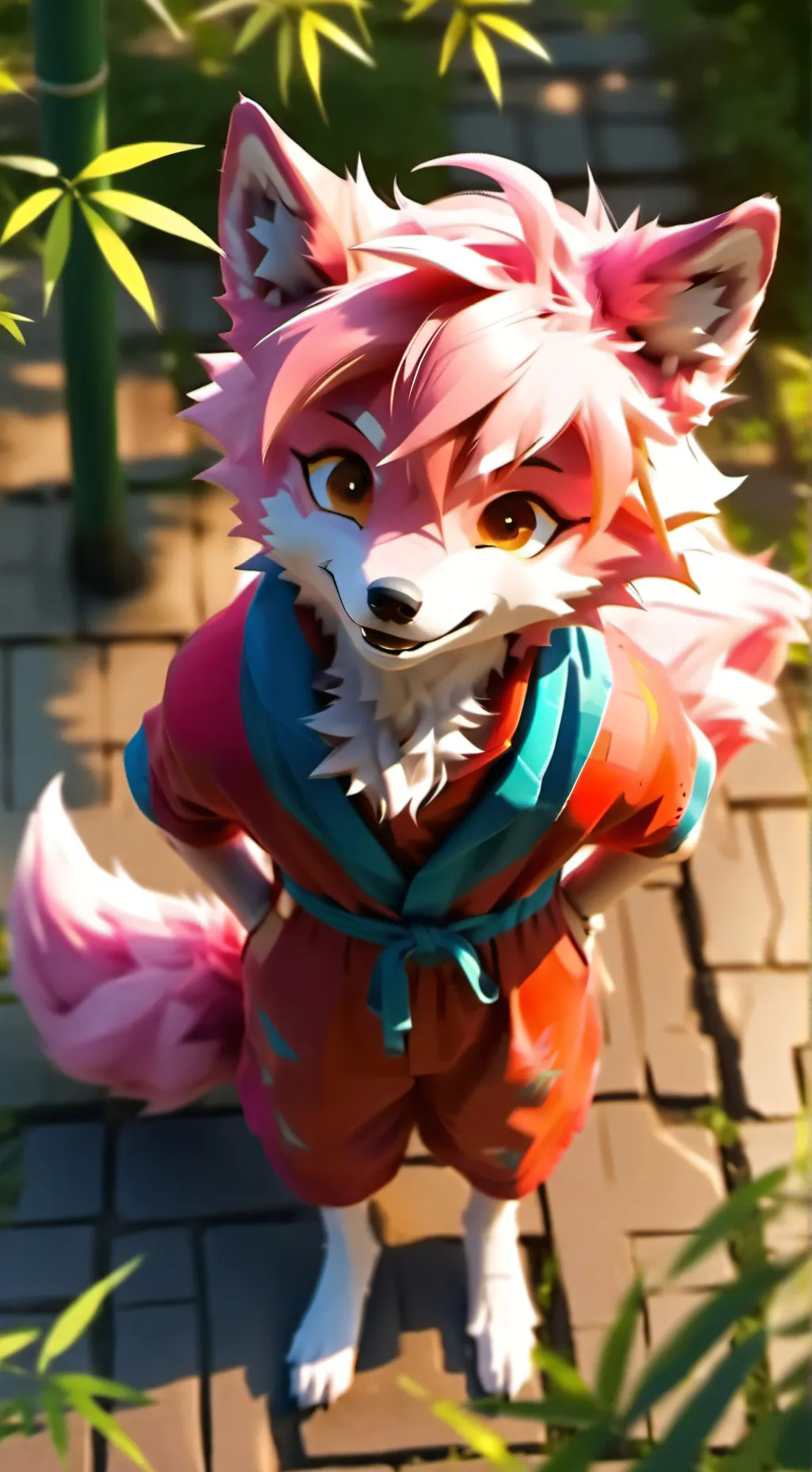 ai character: heart background