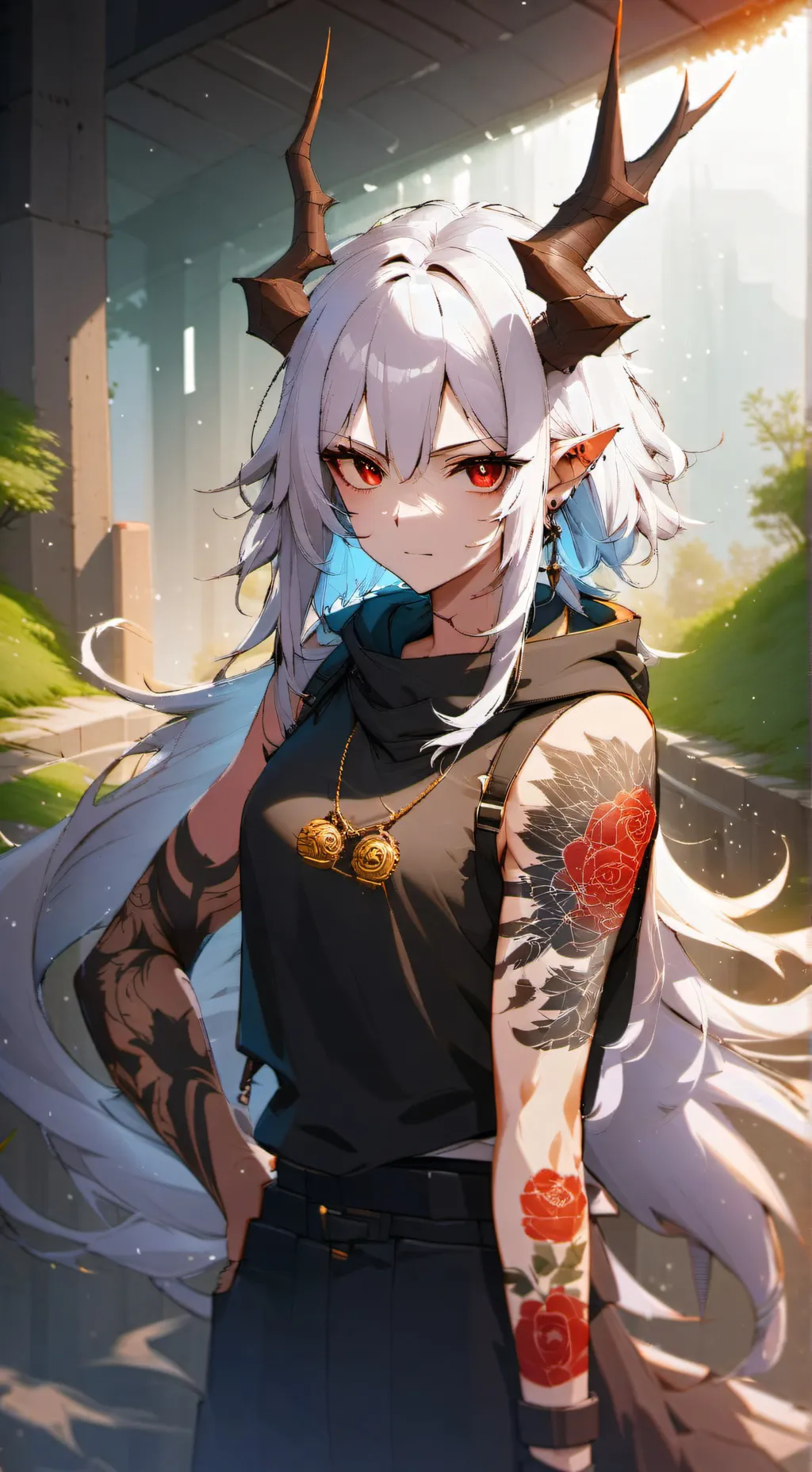 ai character: Forest background