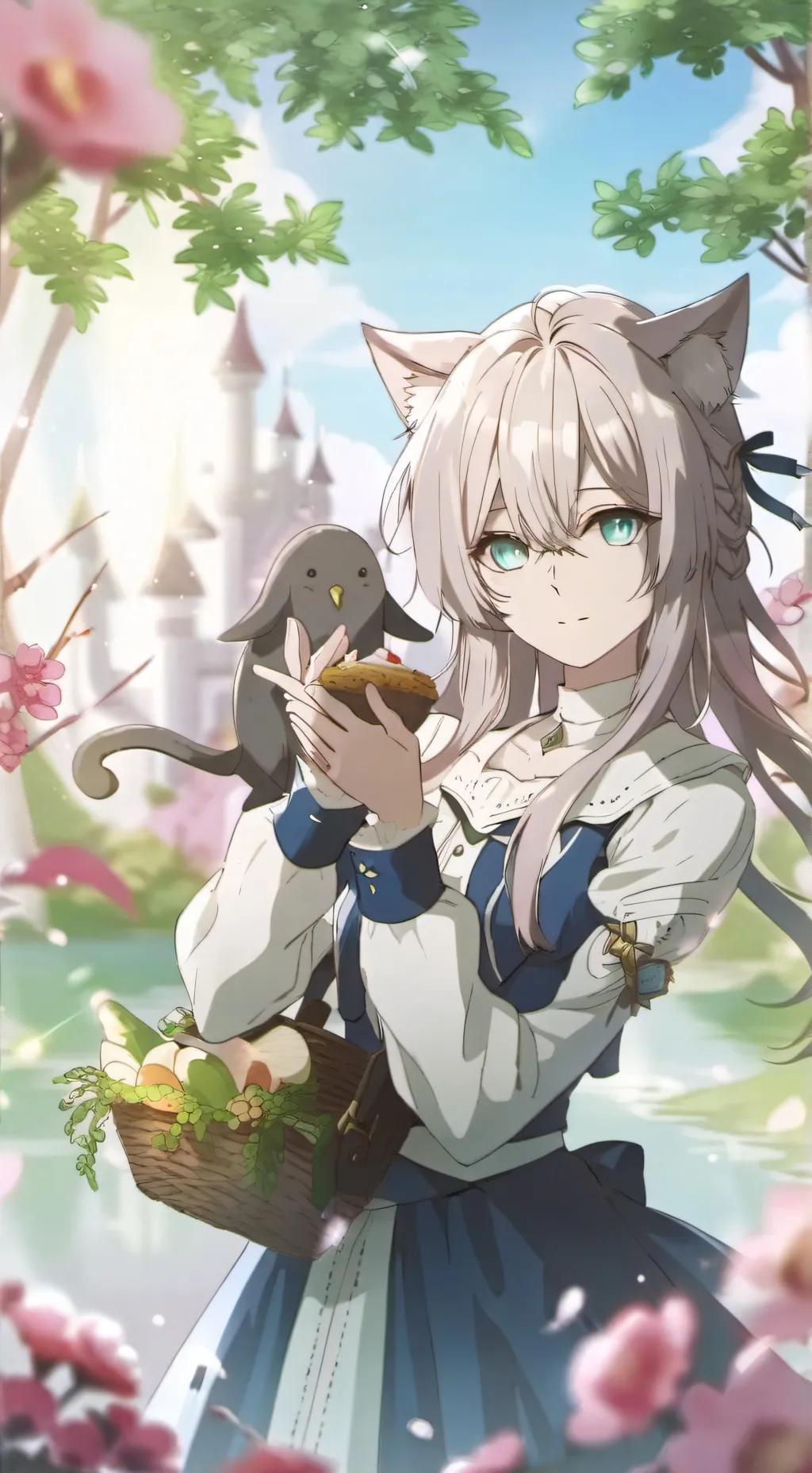 ai character: Cat life  background