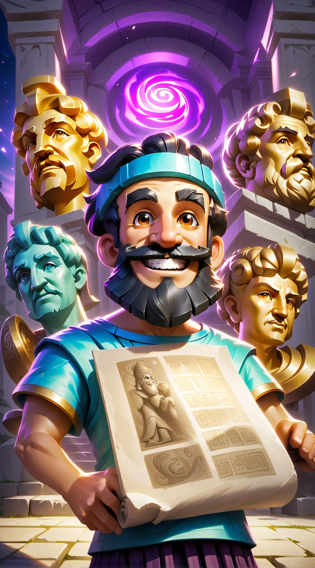 ai character: Doc мемељон background