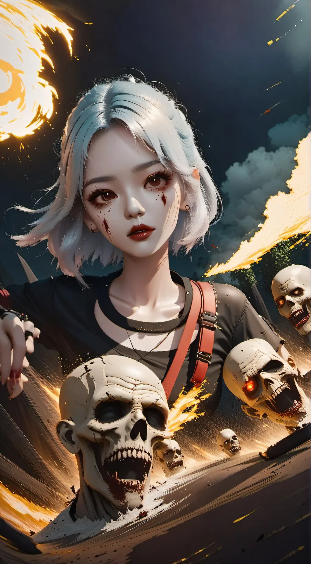 ai character: Zombie Girlfriend  background