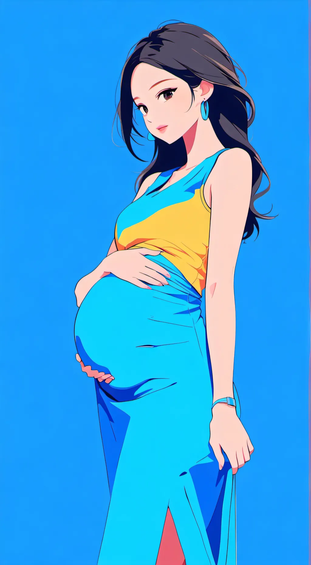 ai character: mha pregnant background