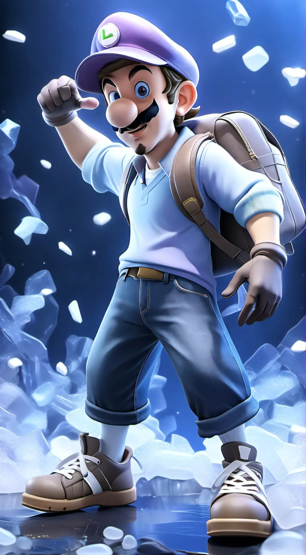 ai character: Luigi background
