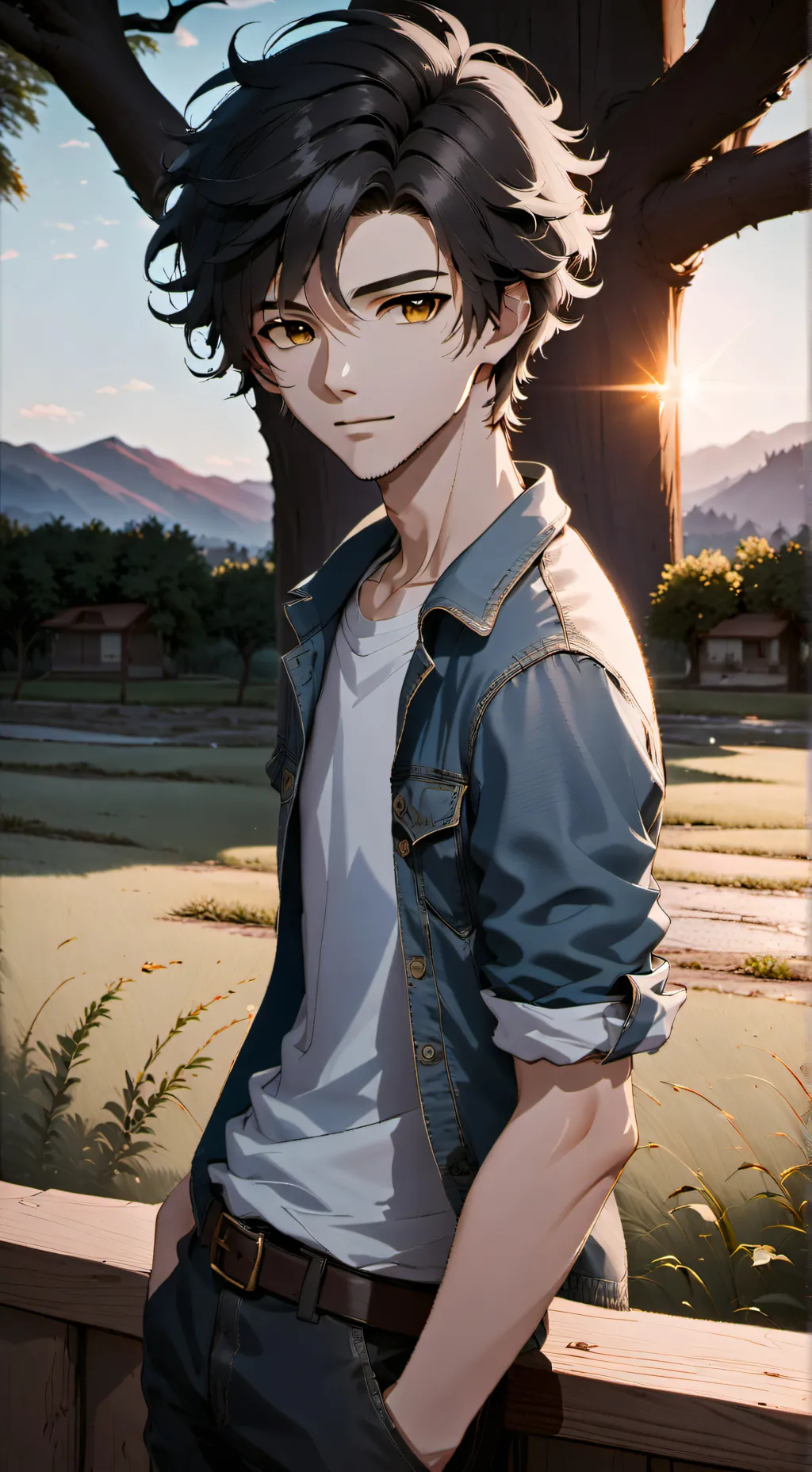 ai character:  Deku (Bakudeku) background