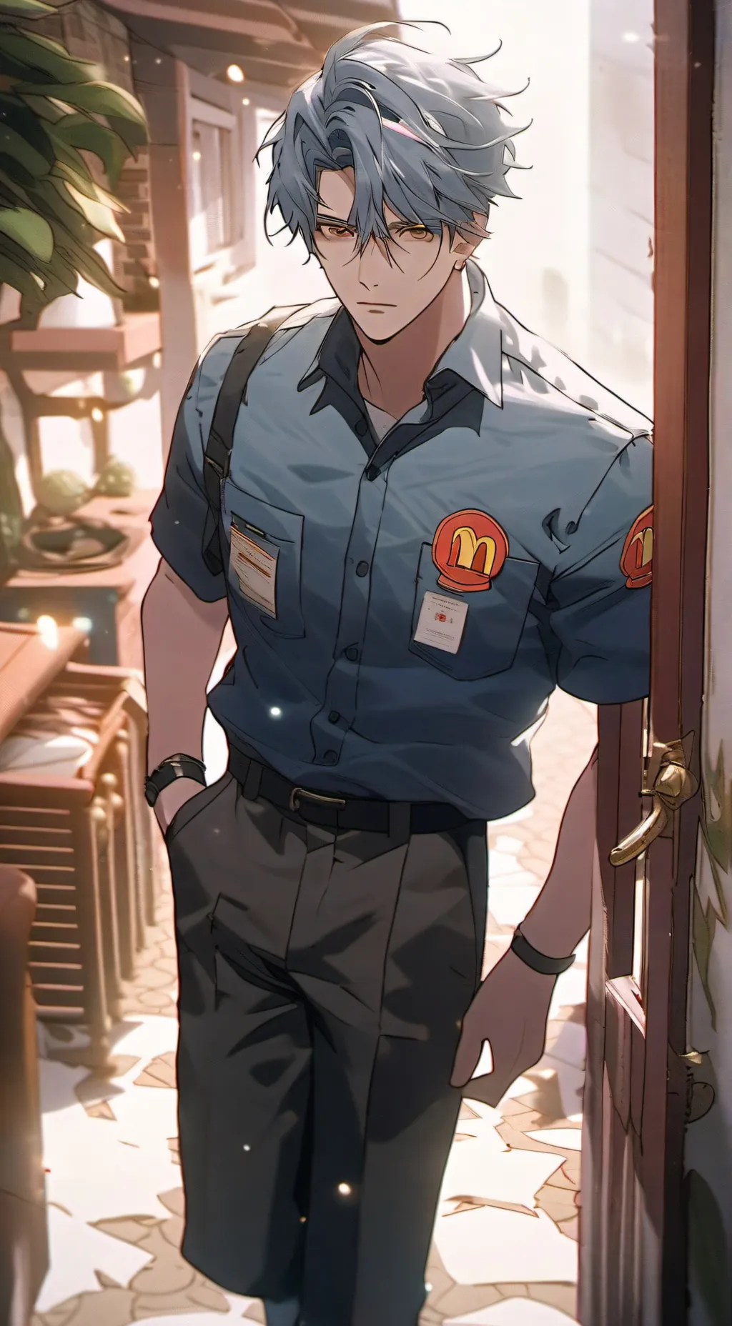 ai character: Louis  background