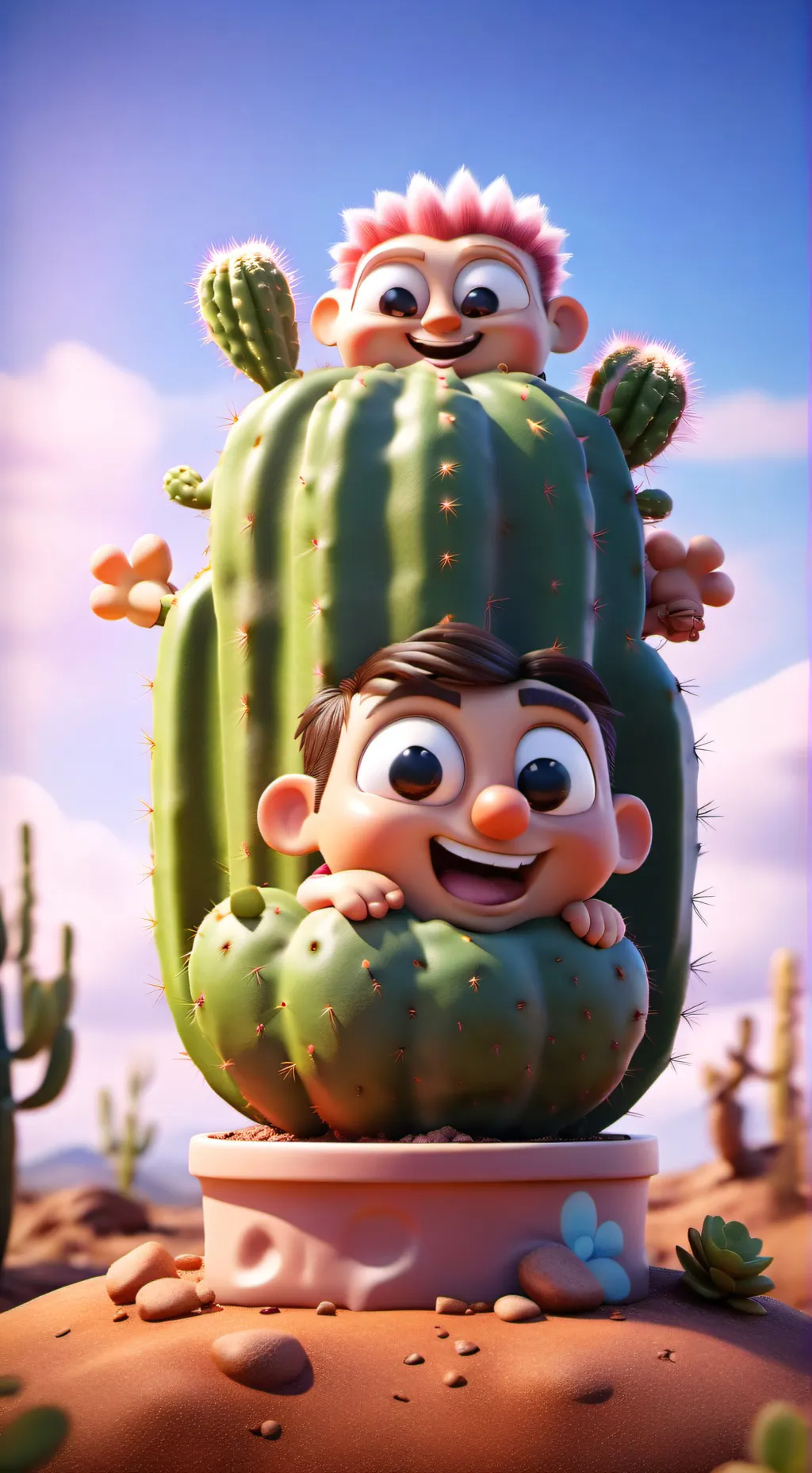 ai character: Niko and spike ￼ background