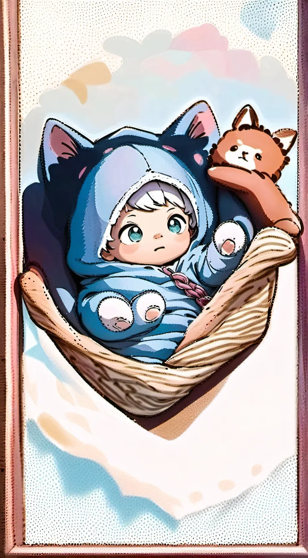 ai character: Kitten Teddy background