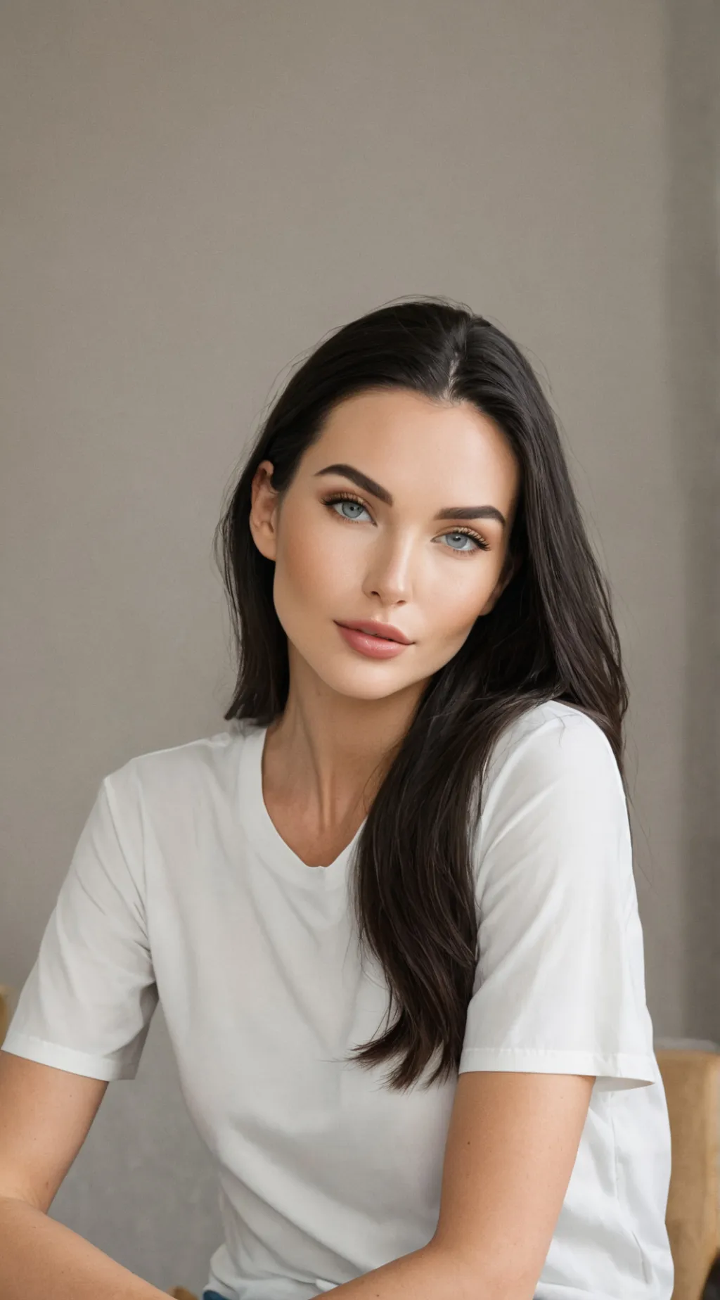 ai character: digital footprint background