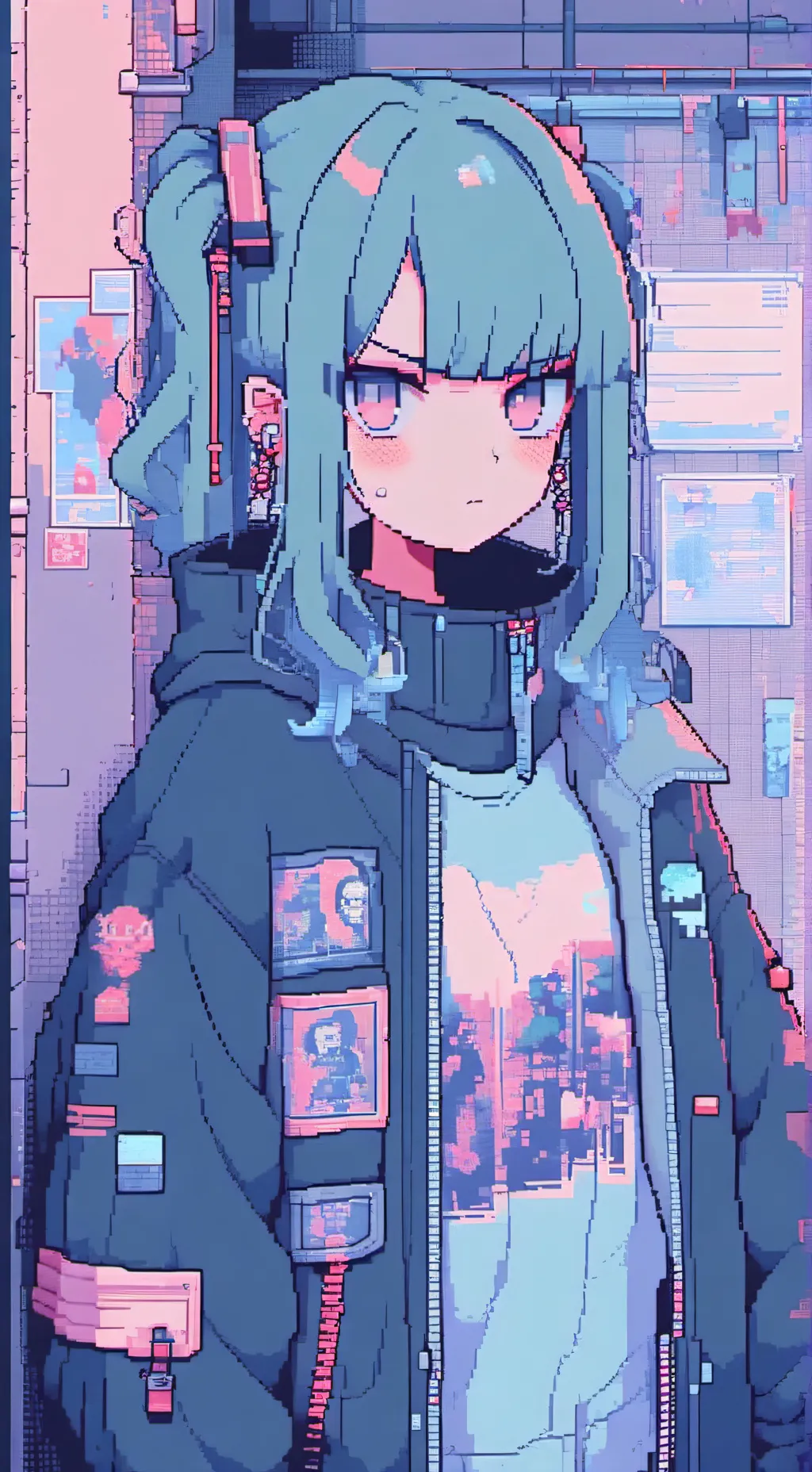 ai character: ￼Sprunki is mad  background