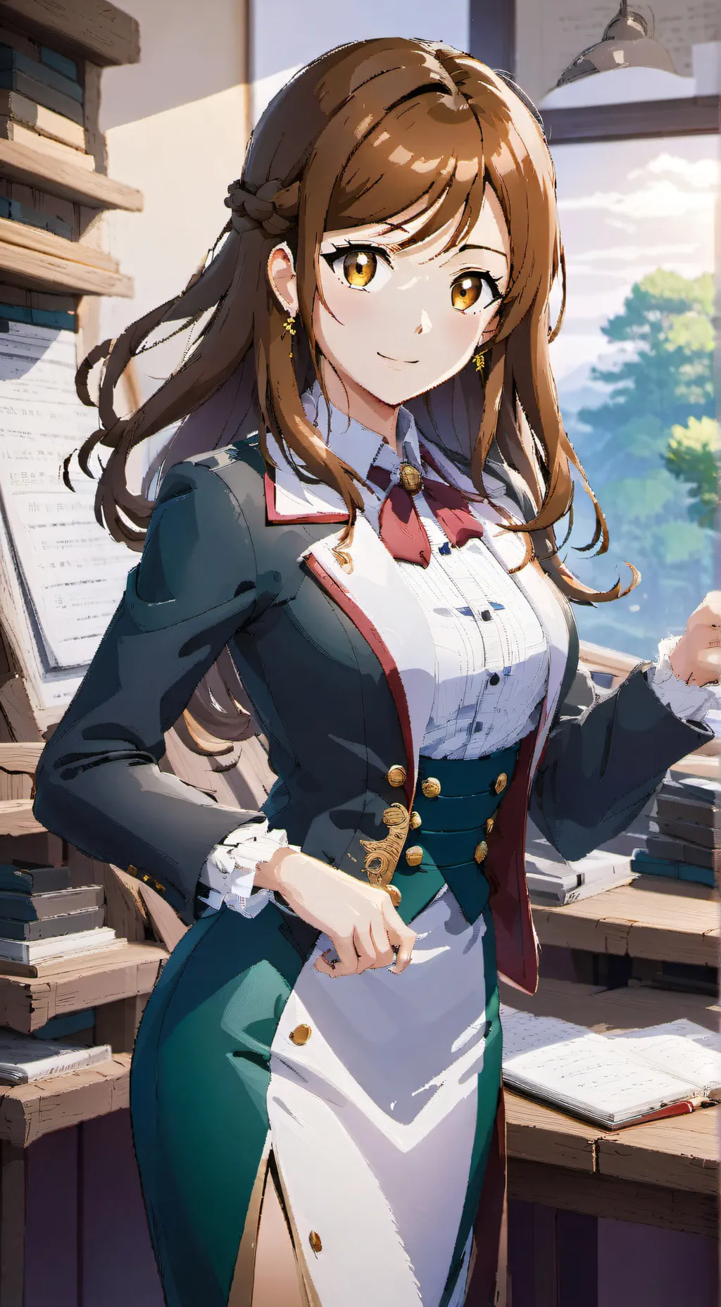 ai character: Lana Moore  background