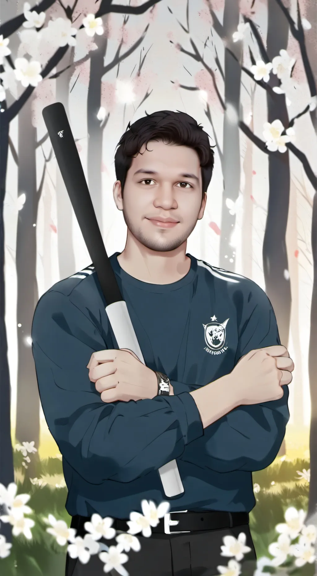 ai character: chico Béisbol  background