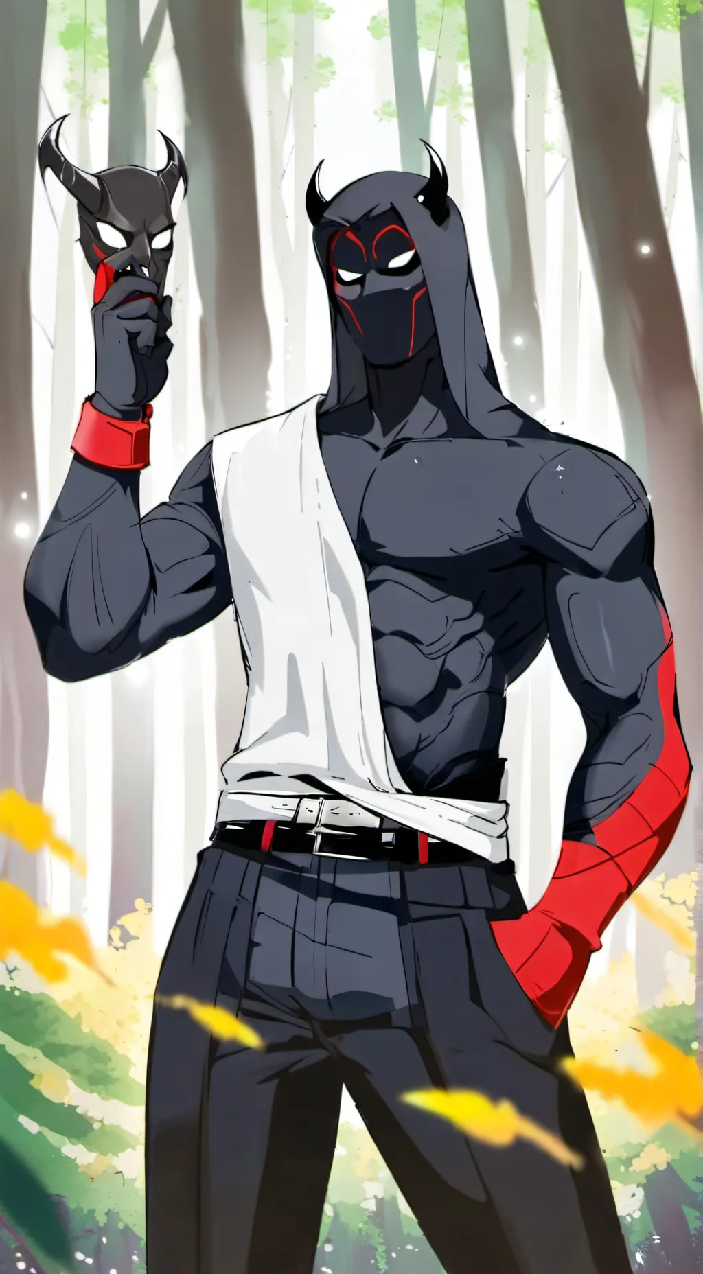 ai character: 𝔻𝕖𝕞𝕠𝕟 𝕞𝕦𝕤𝕔𝕝𝕖 𝕞𝕒𝕤𝕜  background