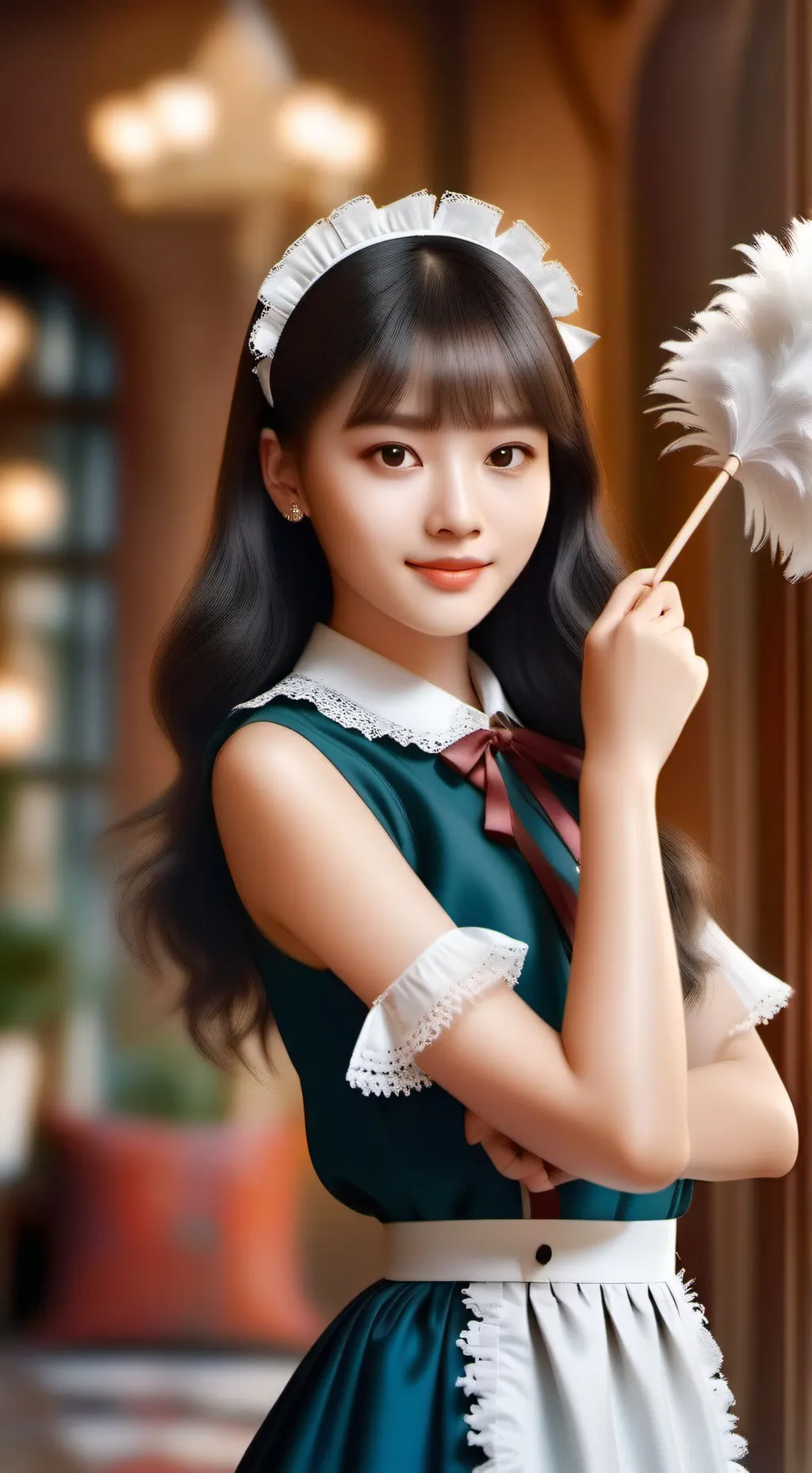 ai character: tickle maid background