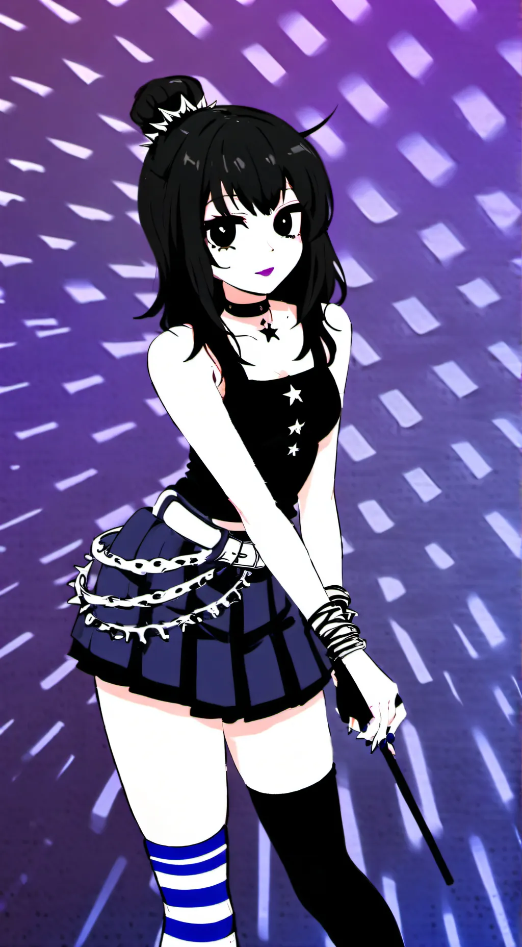 ai character: goth girly background