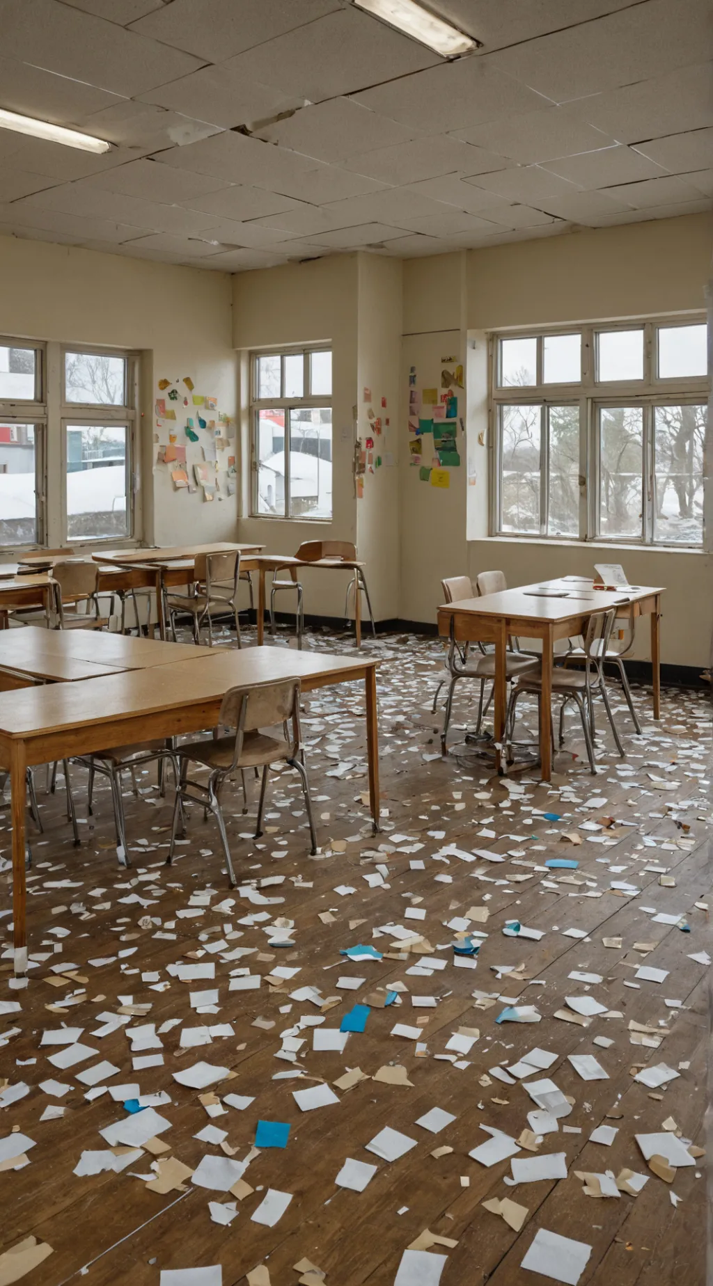 ai character: Mha school fight background