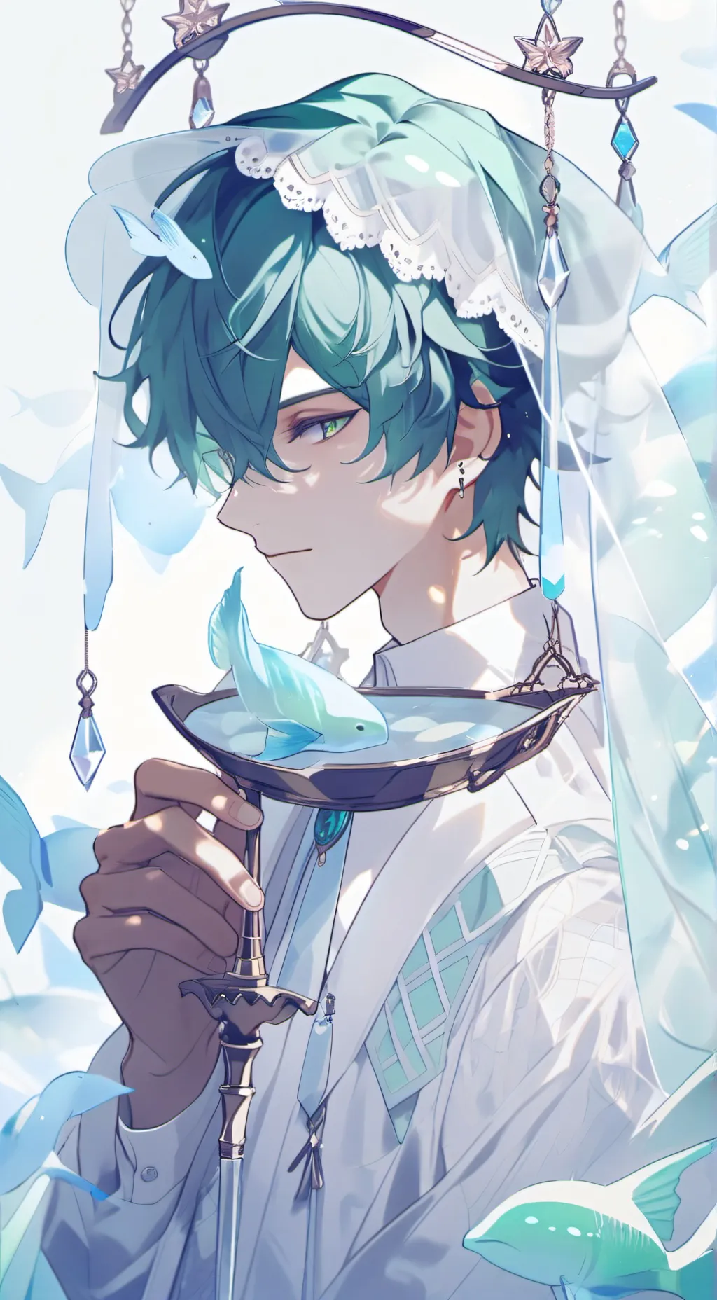 ai character: Libra ♎ background