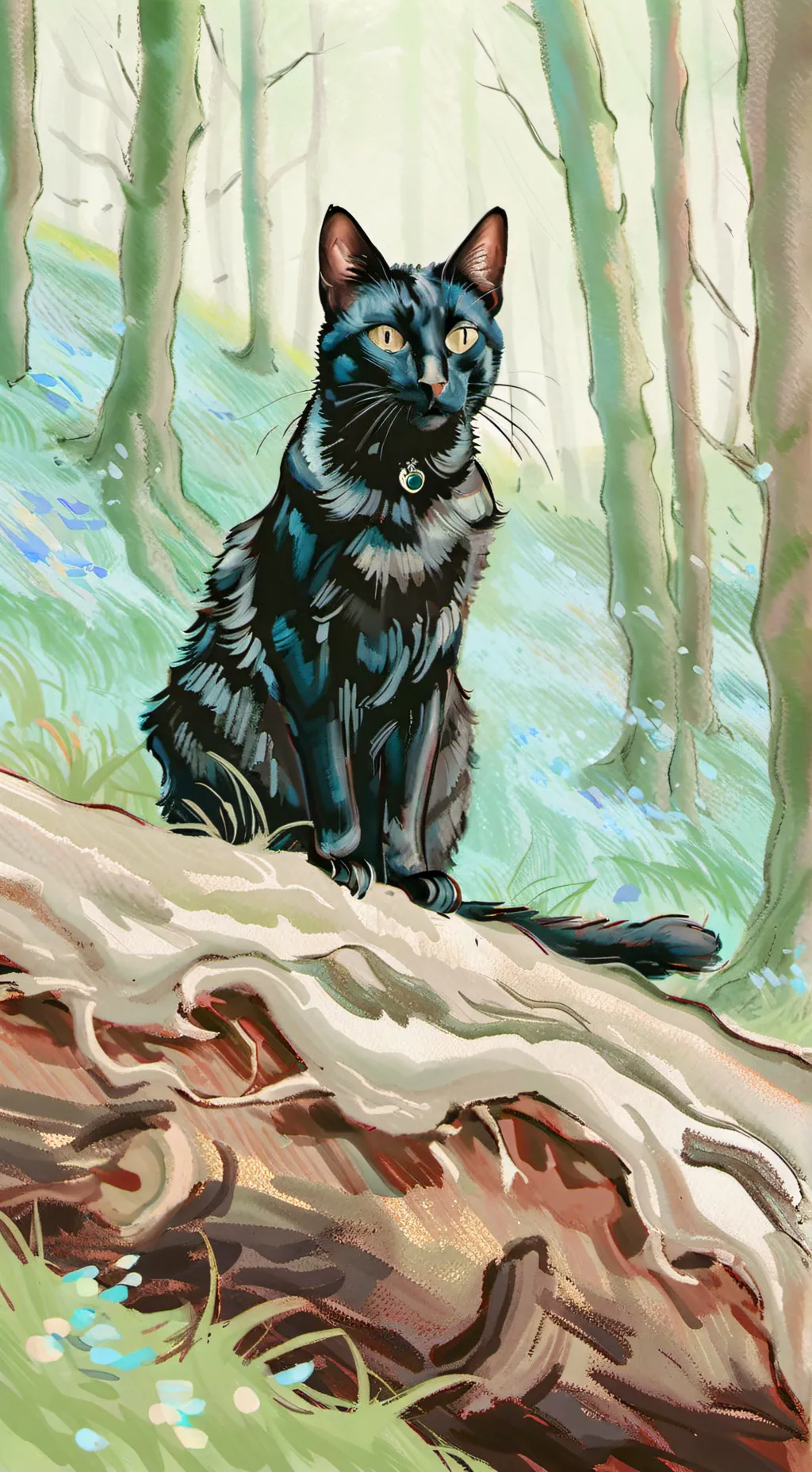 ai character: crowfeather background