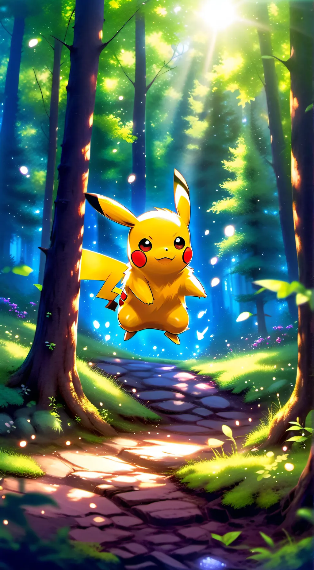 ai character: Pikachu background