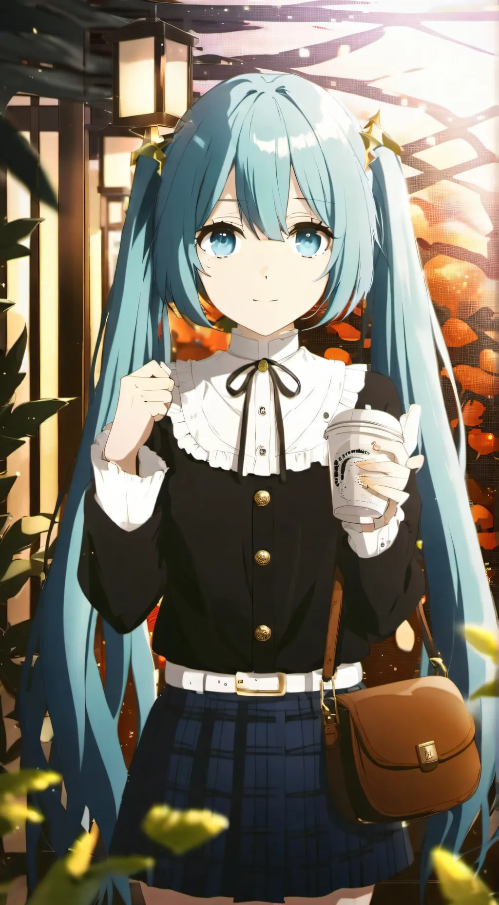 ai character: Miku background