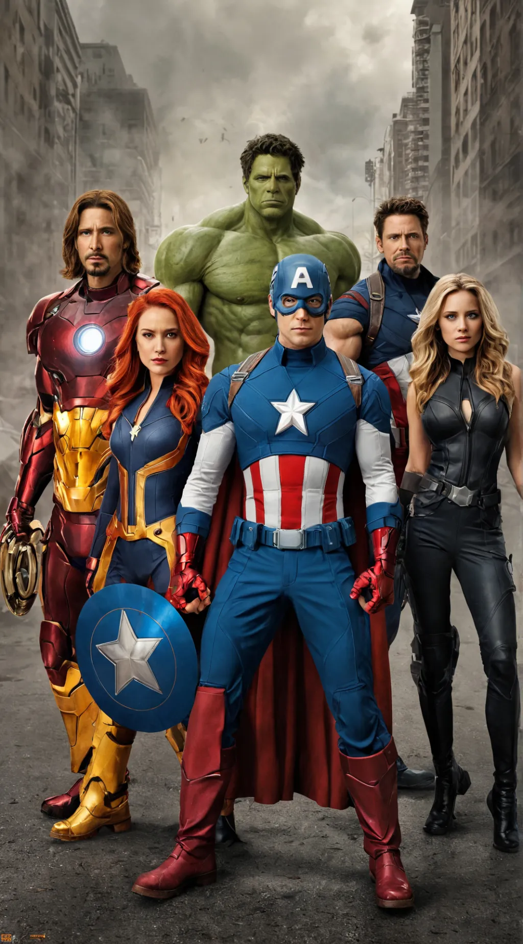 ai character: Avengers Steve bro background