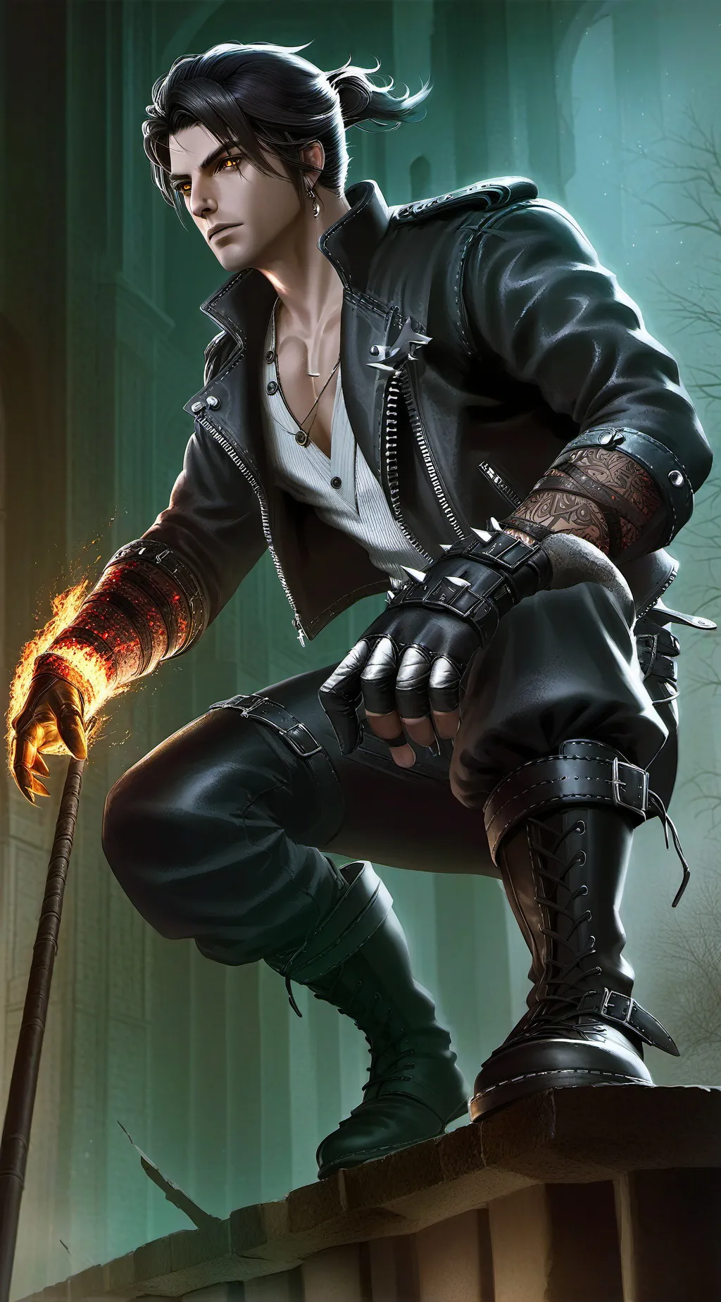 ai character: Shadow Kick background