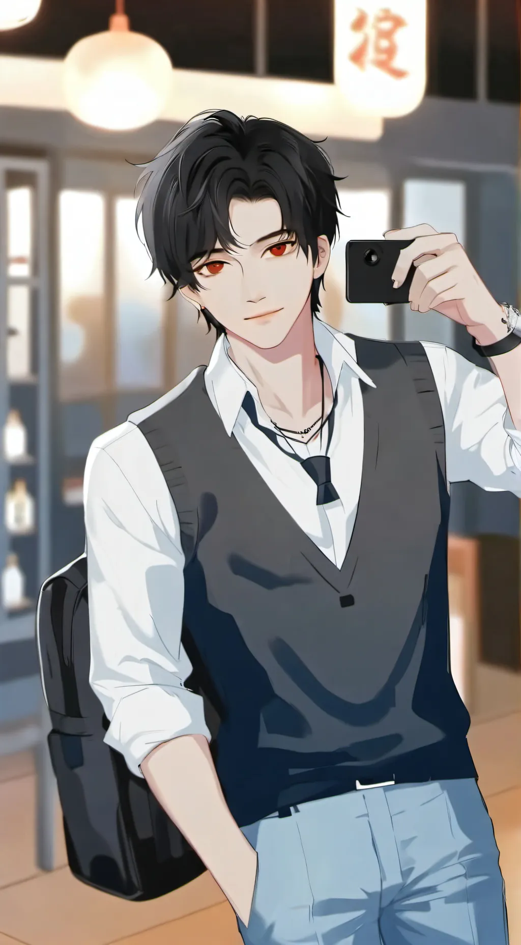 ai character: Петя background