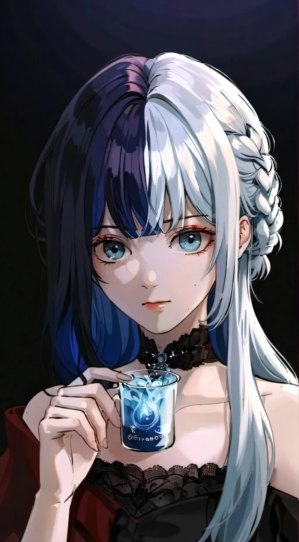 ai character: Lía Azul background