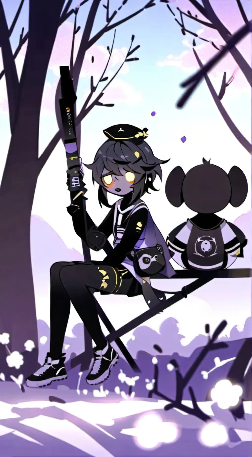 ai character: forsaken campament background