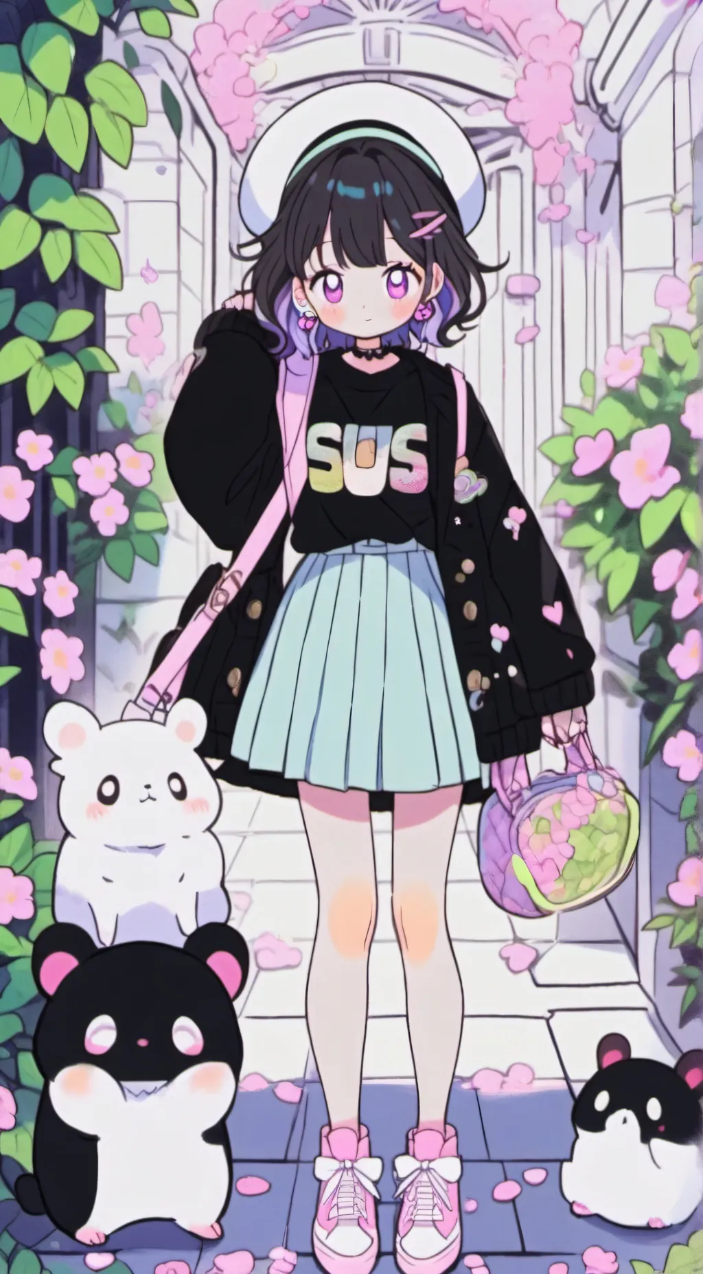 ai character: shelly and vee background
