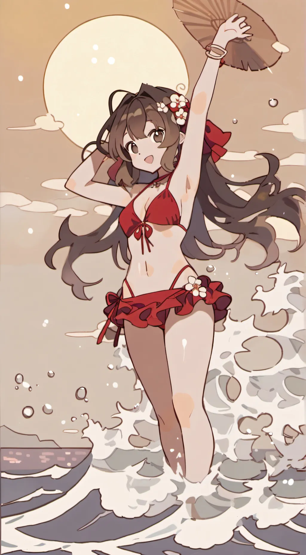 ai character: Sakura background