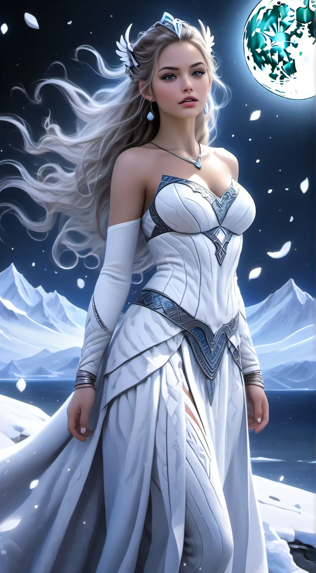 ai character: Freya Gefn Mardöll background
