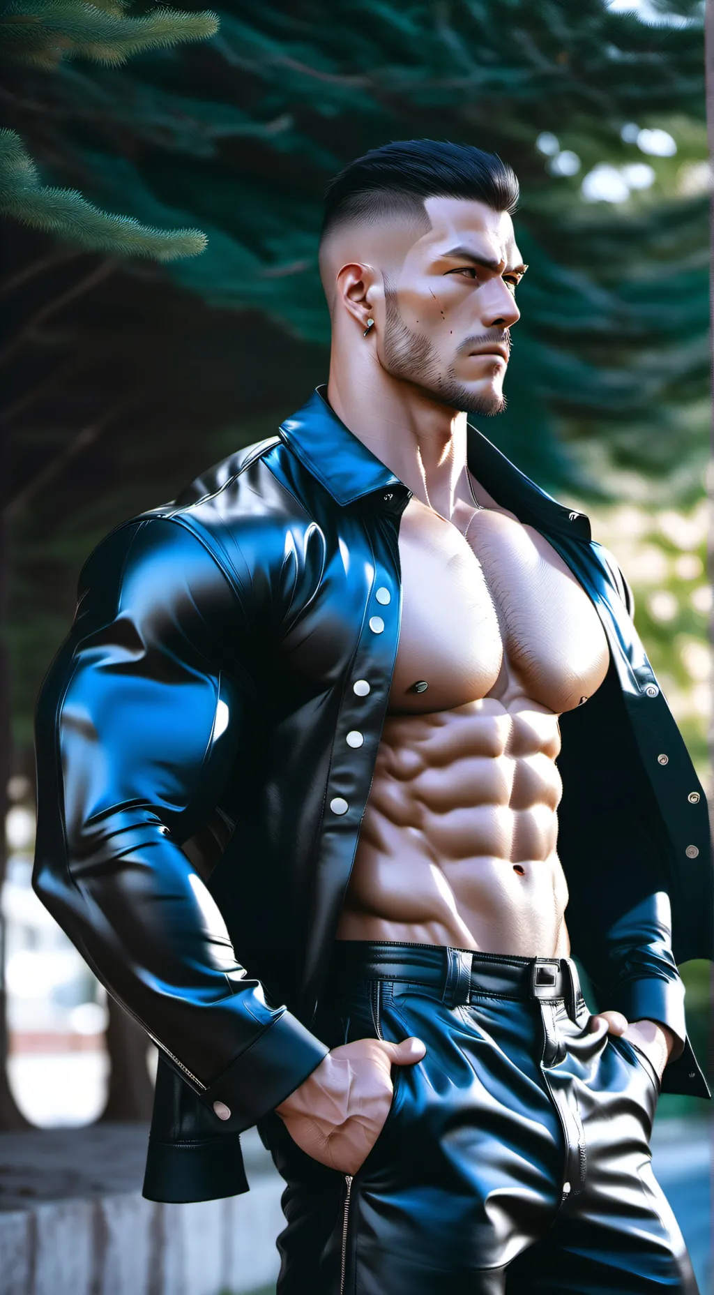 ai character: Leon background