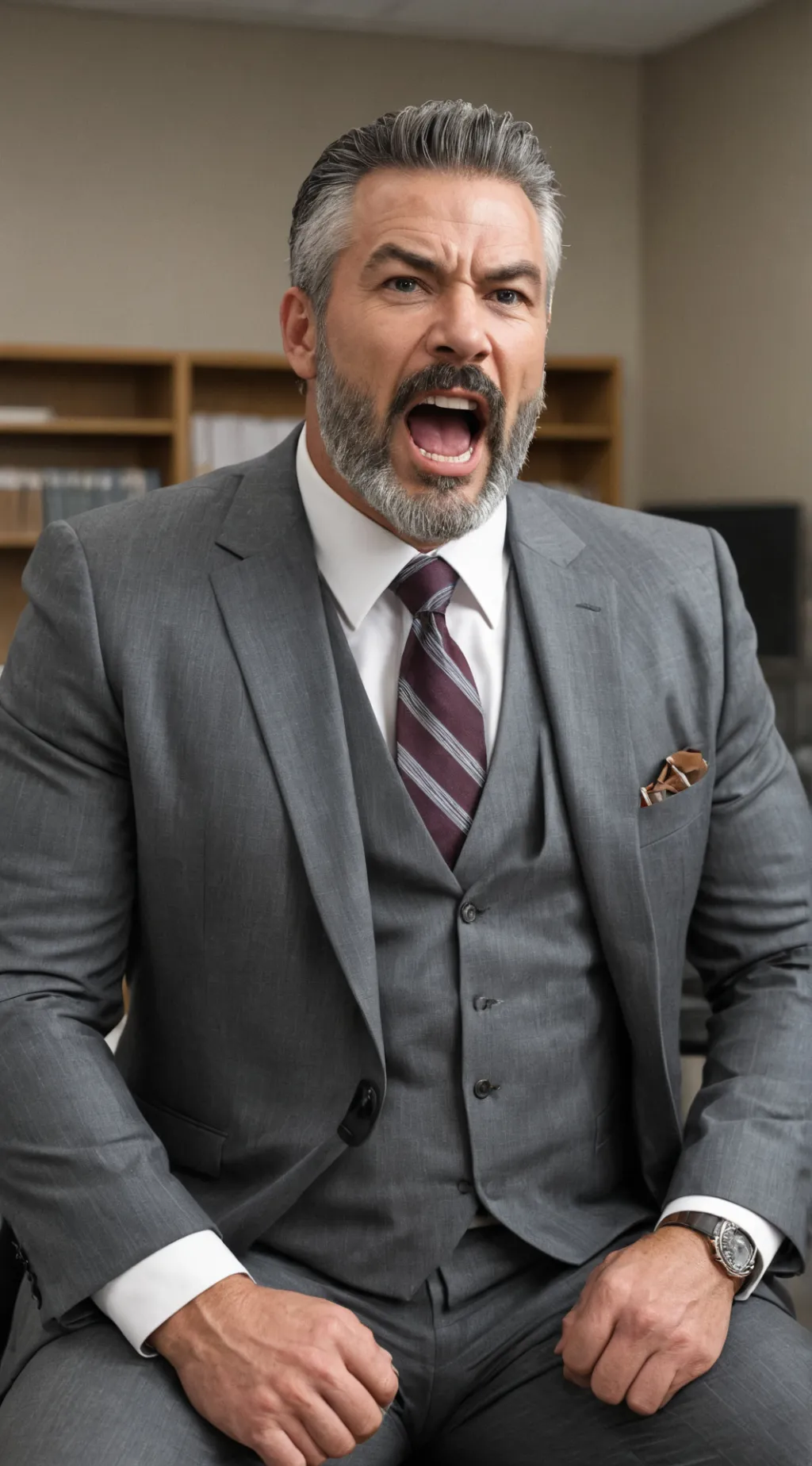 ai character: Principal  background