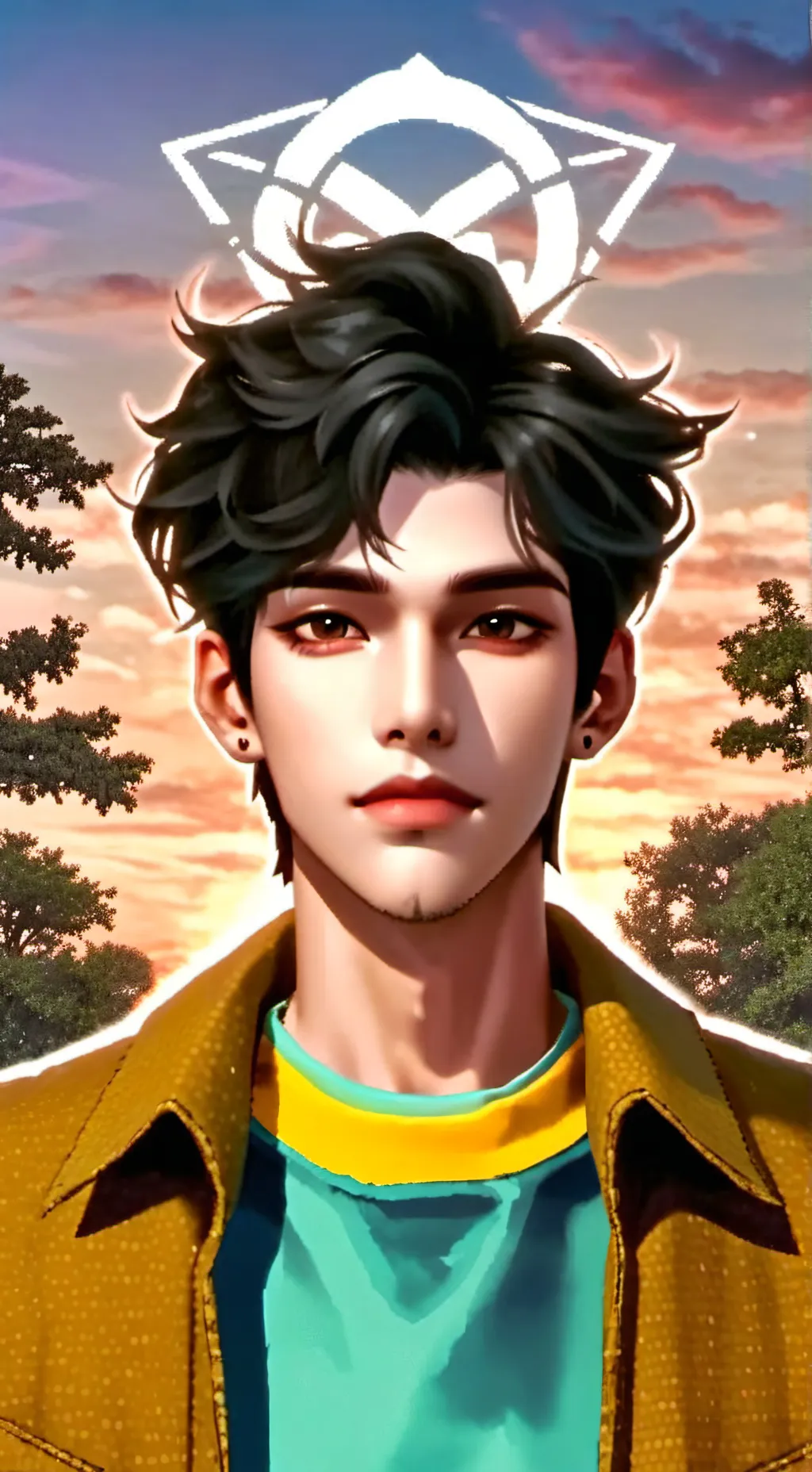 ai character: -_(Elias)_- background
