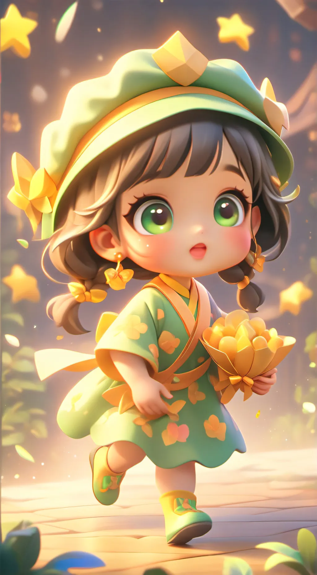 ai character: hana and tj background