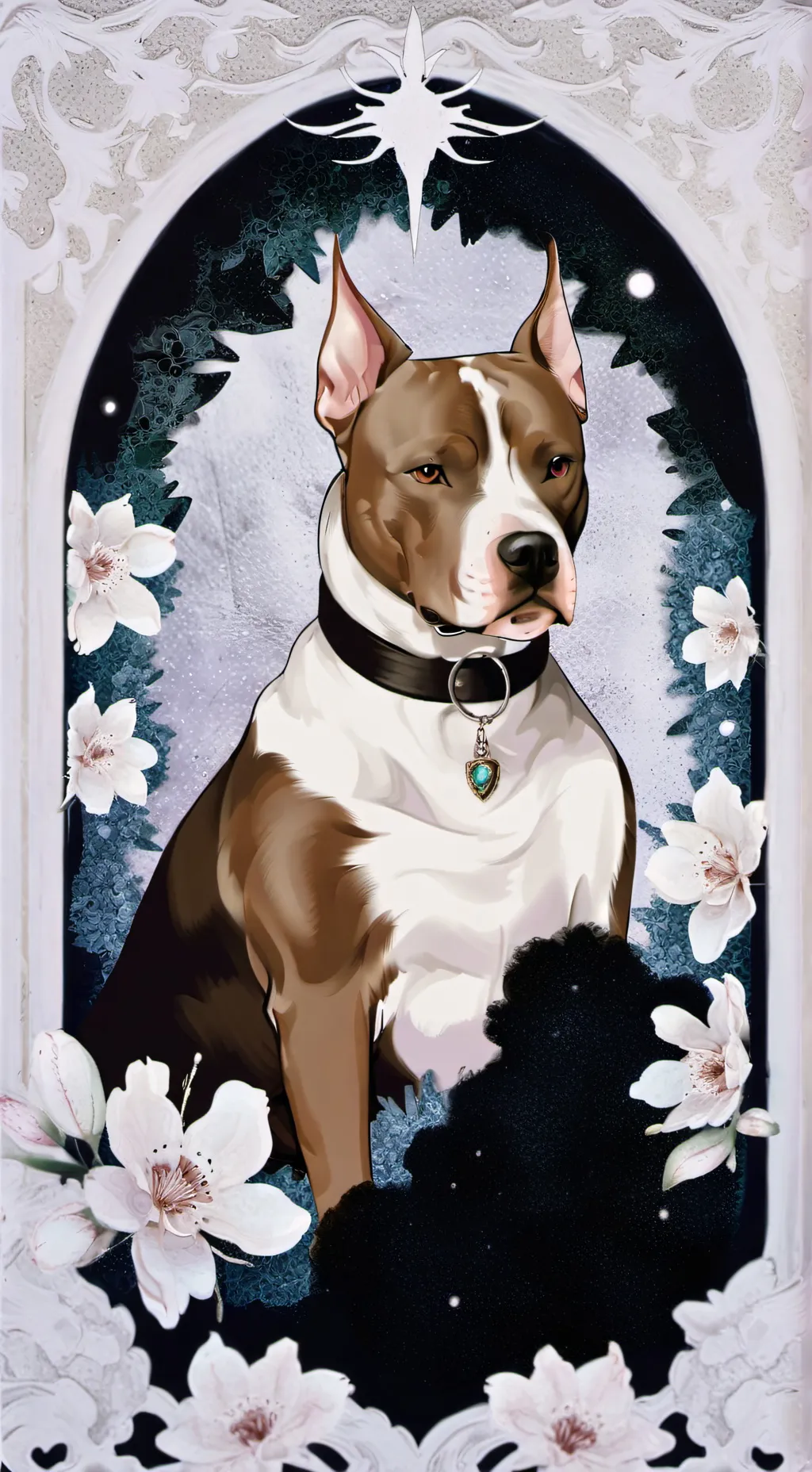 ai character: guard dog background