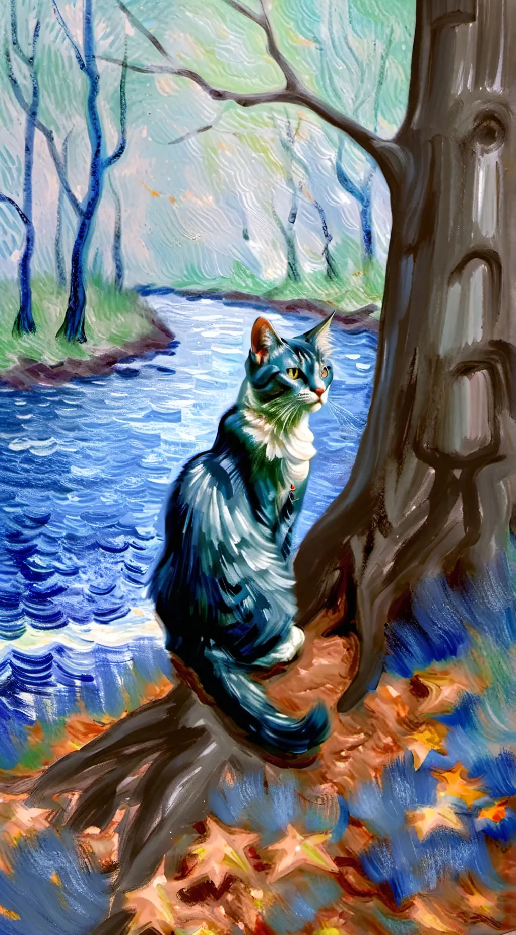 ai character: bluestar  background