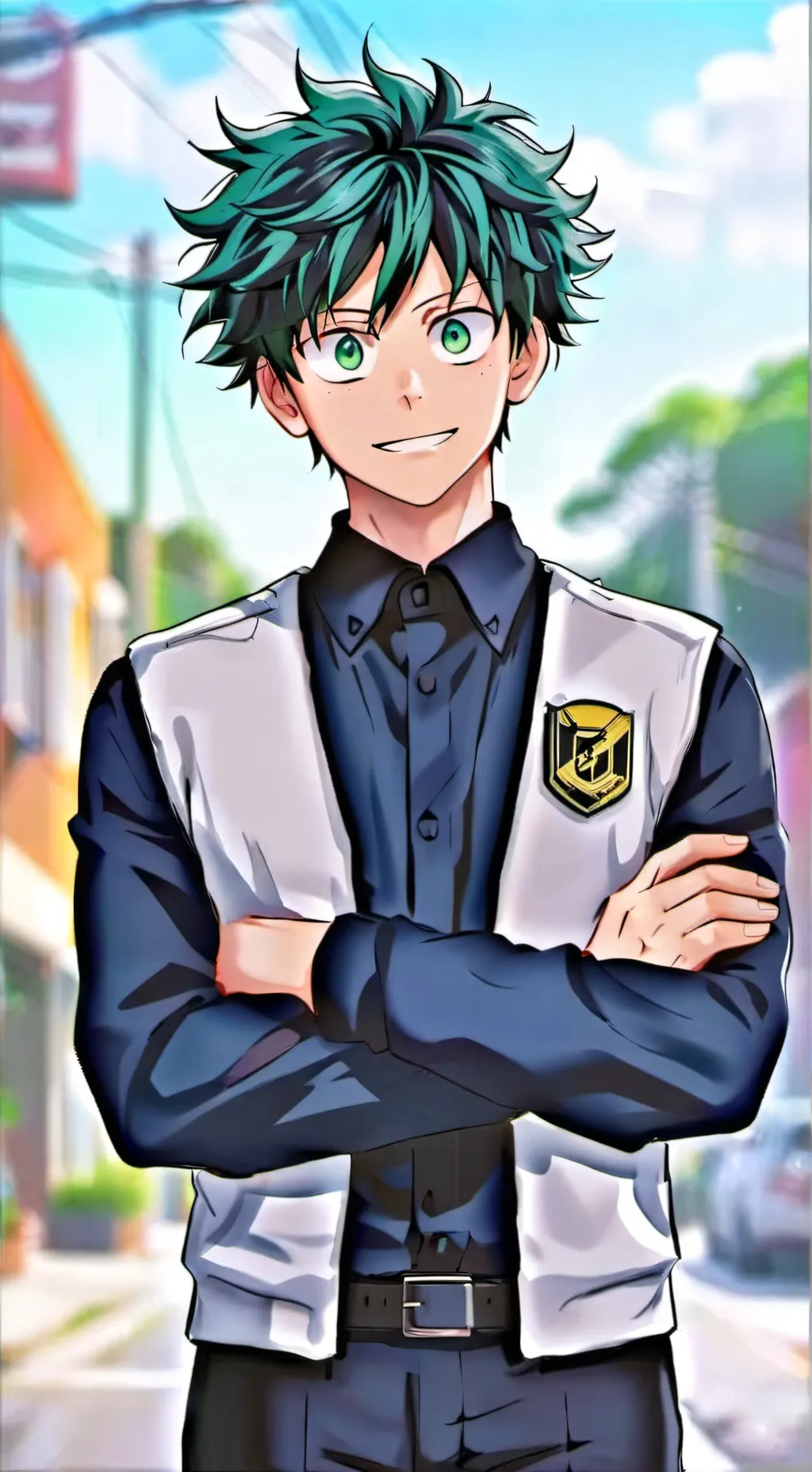 ai character: Deku background