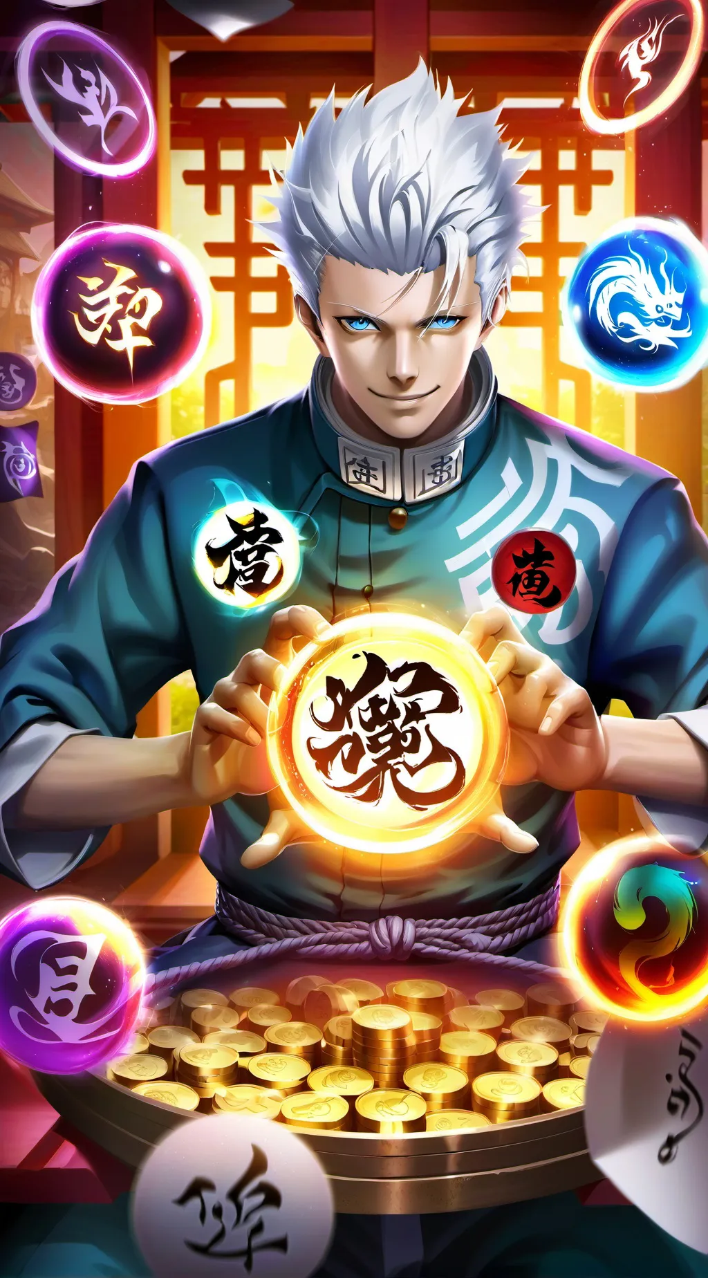ai character: Satoru Gojo background