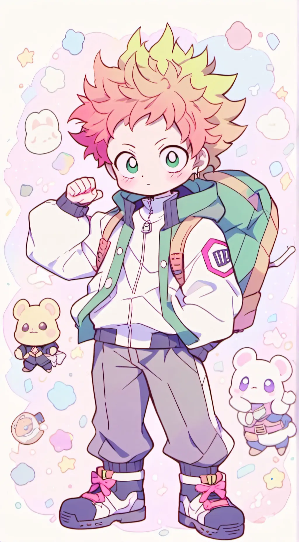 ai character: 🧡MHA💚 background